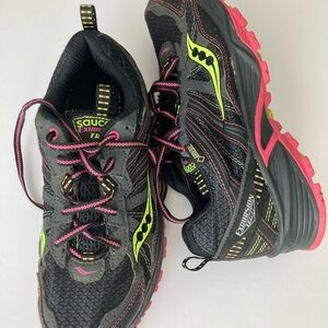 Saucony Black and Pink excursions TR8 Athletic Shoes